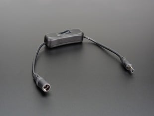 Angled Shot of the In-line power switch for 2.1mm barrel jack.