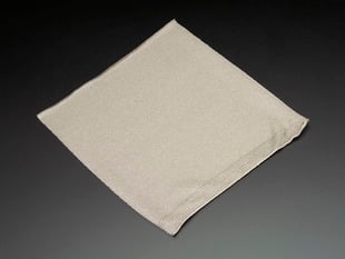 Silver conductive fabric square