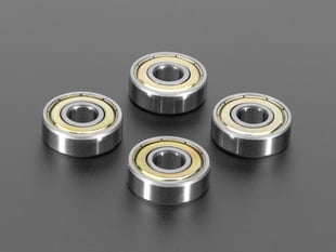 Four radial ball bearings