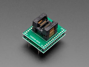 Angled shot of SMT Test Socket - TQFP-28 Breakout.