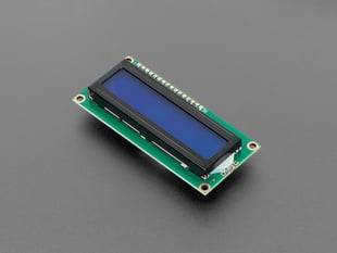 Angled shot of long, rectangular, LCD screen module breakout.