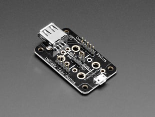 Angled shot of a FriedCircuits USB Tester v2.0.