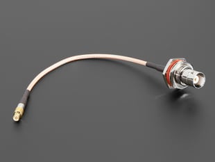 5.5" long MCX Jack to BNC RF adapter cable.