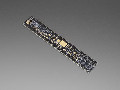 Adafruit PCB Ruler v2 - 6" - Front Angled Shot of the Adafruit PCB Ruler v2 - 6"