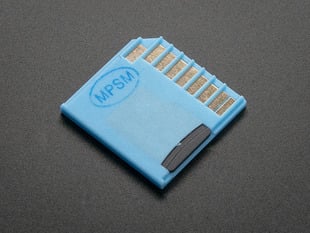 Blue, shortening microSD card adapter.