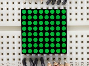 Miniature 8x8 Green Led Matrix.