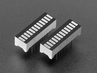 Angled Shot of the Bi-Color (Red/Green) 12-LED Bargraph - Pack of 2