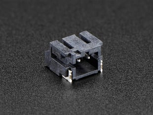 Black, JST-PH 2-Pin socket connector.