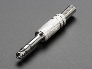 1/4" stereo plug.