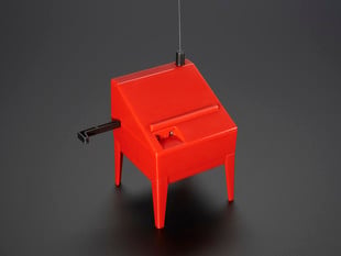 Angled shot of assembled Mini-Theremin Kit.