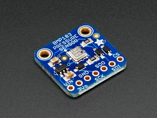 Small, blue, barometric pressure & altitude sensor breakout board.