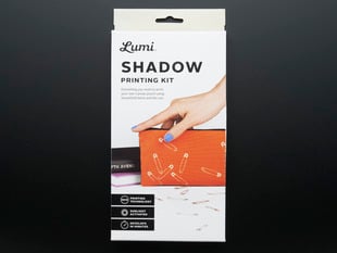 Lumi Shadow Printing Kit packaging front with examples