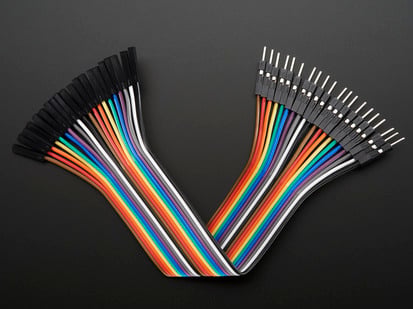 Premium Female/Male 'Extension' Jumper Wires - 20 x 6" - Premium Female/Male 'Extension' Jumper Wires - 20 x 6 folded over