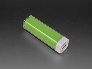 Angled Shot (1) of the USB Battery Pack - 2200 mAh Capacity - 5V 1A Output.