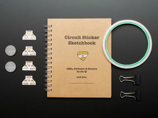 Chibitronics Starter Kit with batteries, LED stickers, book and copper tape