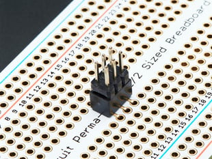 6 Pin IDC Breakout Helper Soldered into perma-proto