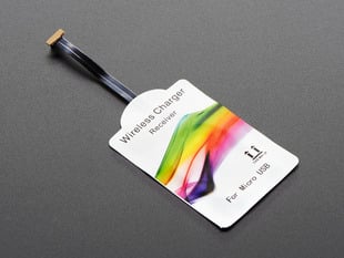 Angled shot of Universal Qi Wireless Charging Module - 60mm Forward MicroUSB