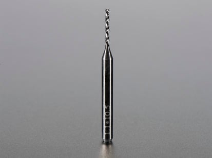 Carbide PCB Drill Bit - 1.1mm - PCB drill bit standing up.