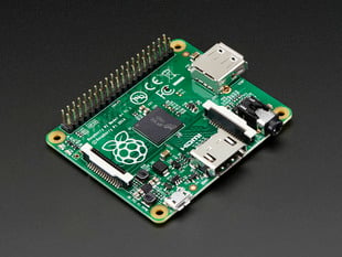 Angled shot of Raspberry Pi Model A+ 512MB RAM