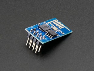 Angled shot of a ESP8266 WiFi Module. 