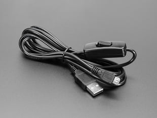 USB Cable with Type A and Micro B ends and switch in center