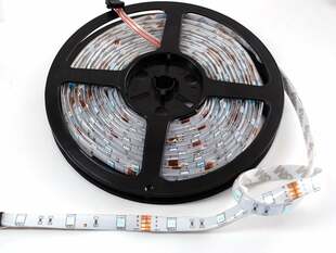 Unlit LED strip in reel.