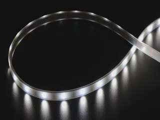 Cool white LED strip lit up