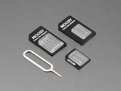 SIM Card Adapters - Pack of 3 - Pack of 3 different SIM Card Adapters with remover tool