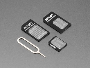 Pack of 3 different SIM Card Adapters with remover tool