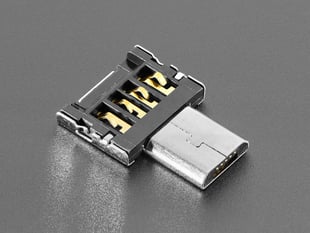Slim metal OTG Adapter: USB Micro B to USB Type A