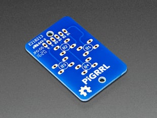 Angle shot PiGrrl Zero Custom Gamepad PCB 