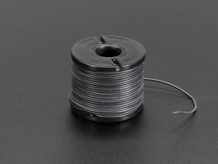 A spool of black AWG wire.