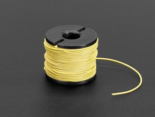 A spool of yellow AWG wire.