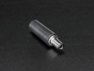 Angled shot of 5.5 / 2.1mm DC barrel jack connector.