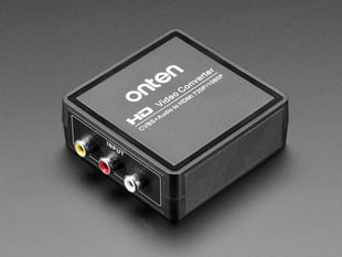 AV (NTSC or PAL) to HDMI  Video and Audio Adapter