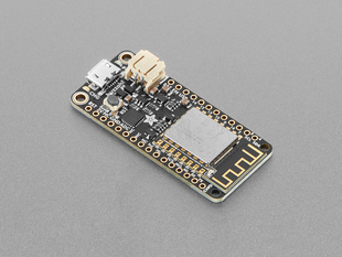 Angled shot of rectangular microcontroller.