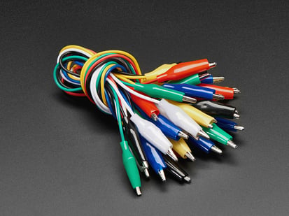 Small Alligator Clip Test Lead (Set of 18) - Bundle of Small Alligator Clip Test Lead - set of 10