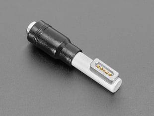 Angled Shot of the MagSafe Connector on the 2.1mm DC Barrel Jack to 1st Generation MagSafe Adapter