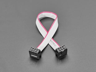 6-pin IDC cable folded over