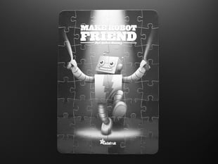 "Make Robot Friend" Jigsaw Puzzle