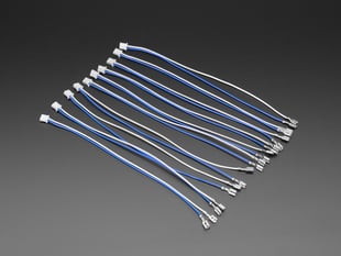 Angled shot of Arcade Button and Switch Quick-Connect Wires - 0.187" (10-pack)