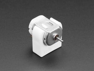 DC Motor Plastic Mount with DC motor installed