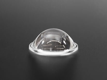 Convex Glass Lens with Edge - 40mm Diameter - 40mm Diameter Convex Glass Lens with Edge