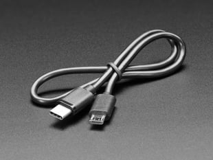 USB C to Micro B Cable. 1ft 0.3 meters.