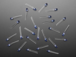Top Down Shot of the Super-bright 5mm IR LED (25 pack).