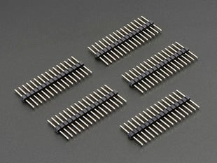 5 pieces of Extra-long break-away 0.1 inch 16-pin strip male header