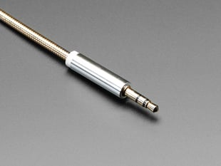 Close up of audio plug