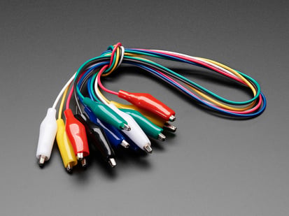 Small Alligator Clip Test Lead (set of 6) - Bundle of Small Alligator Clip Test Lead - set of 6