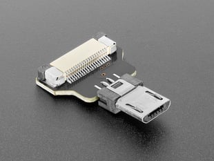 Angled shot of Straight Micro B Plug.