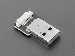Angled Shot of the DIY USB Cable Parts - Straight Type A Plug (USB Connector End)